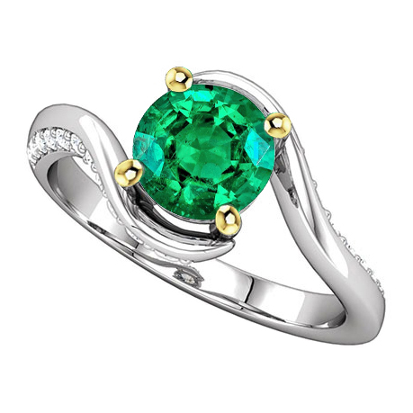 Zambian Green Emerald Ring Anniversary Gift