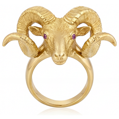 Genuine Amethyst Gemstone Ring – main view
