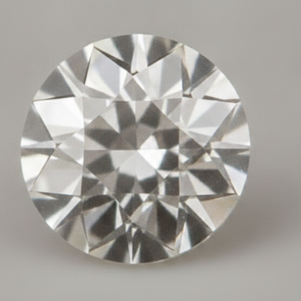 Antique F VS1 Earth Mined Loose Diamond Round Old European Cut Natural 9 Carat
