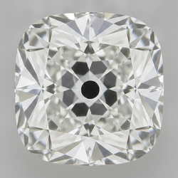 Old Mine Cut Loose Diamond 5 Carat Genuine F VS1 Cushion