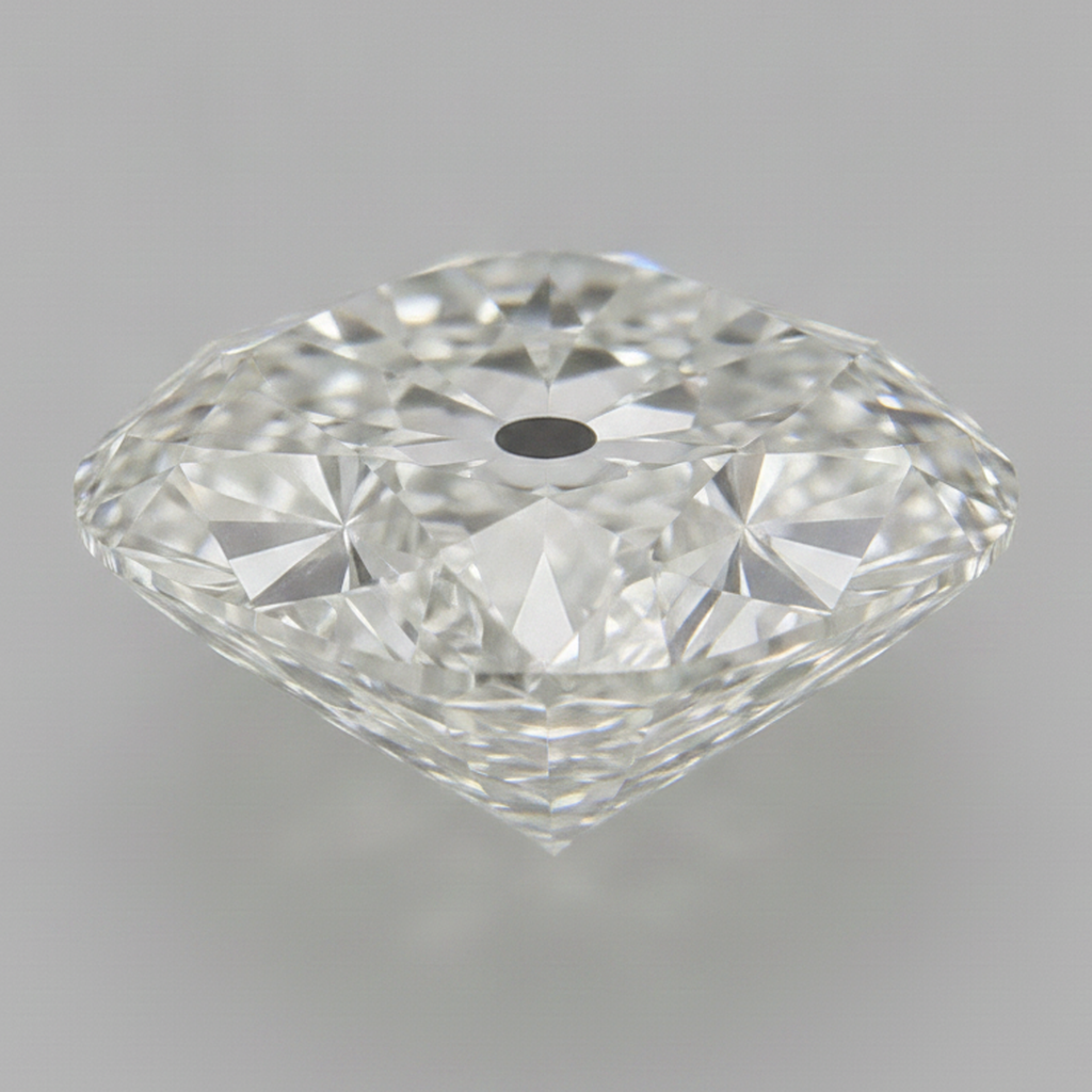 Antique Old Mine Cushion Cut Earth Mined Genuine 5 Carat F VS1 Loose Diamond