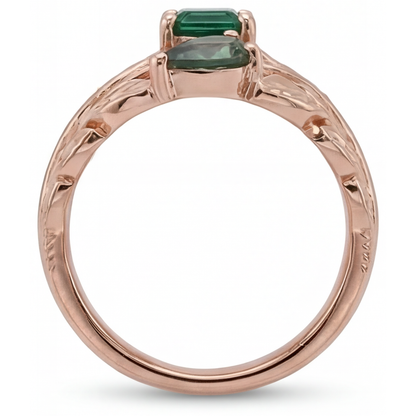 Elegant Colored Stone Ring 2.50 ct – angle view