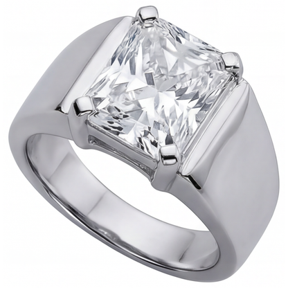 Elegant Men's Ring 5 ct – side view