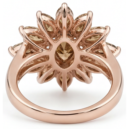 Authentic Brilliant Diamond Ring – profile view