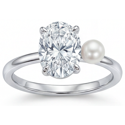 Brilliant Diamond Solitaire Ring 2-ct 14K White Gold – main view
