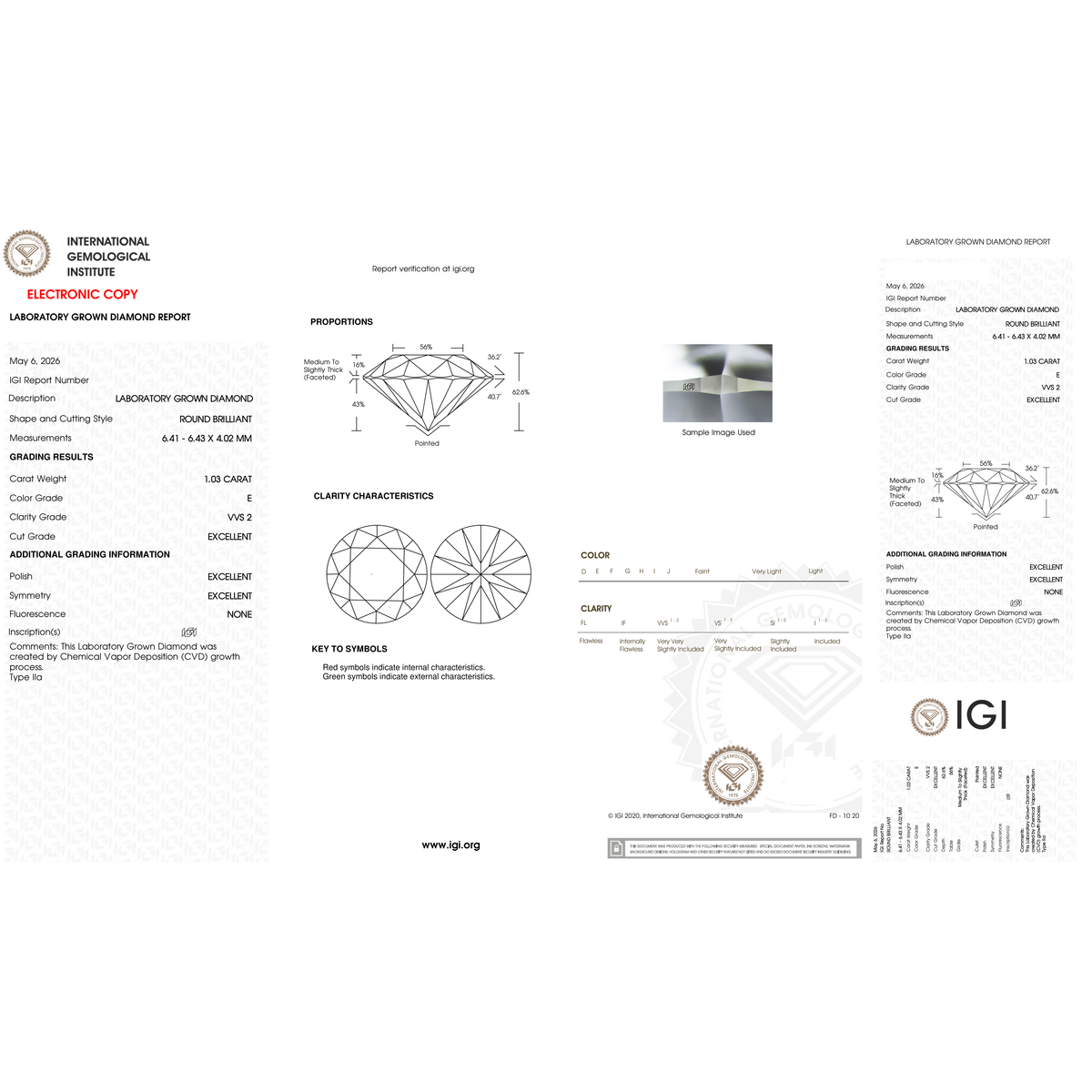 IGI Certificate