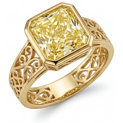 Luxury Canary Yellow Diamond Ring 2.5 ct – main view