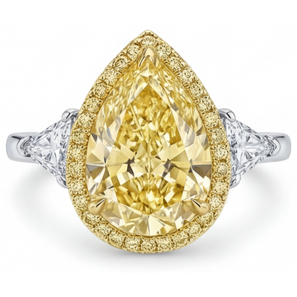 Luxurious Canary Yellow Diamond Statement Ring 4.75 ct – main view