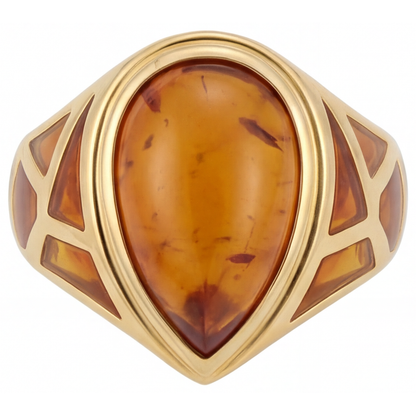 Gemstone Ring 14 Karat Yellow Gold with Citrine – main view