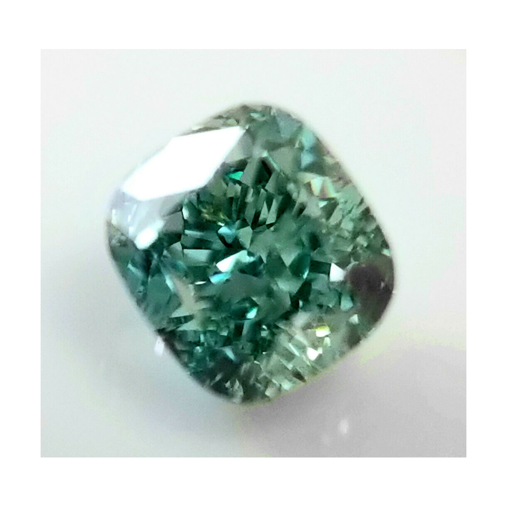 Natural Green Diamond 2.5 Carat Cushion Cut Loose