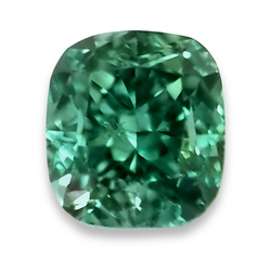 Real Natural Green Diamond Cushion Cut 4 Carat Loose Enhanced