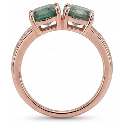 Sophisticated Gemstone Ring 1.50 ct – profile view