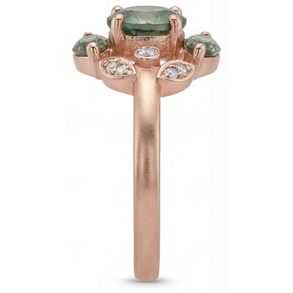 Luxurious Dendritic Agate Gemstone Ring 3.25 ct – angle view