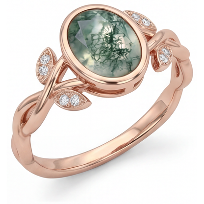 Handmade Precious Stone Ring 2.75 ct – angle view