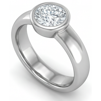 Brilliant Diamond Gentleman's Ring 2 ct – side view
