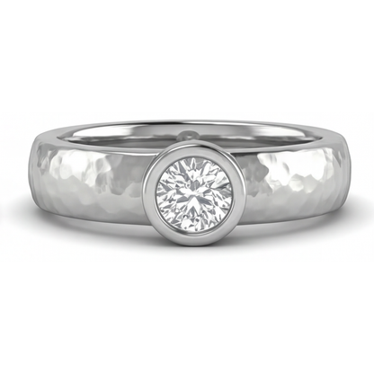 Luxury Mens Ring 1 ct – side view