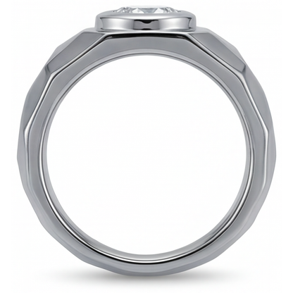 Diamond Mens Ring 1.50-ct 14K White Gold – angle view