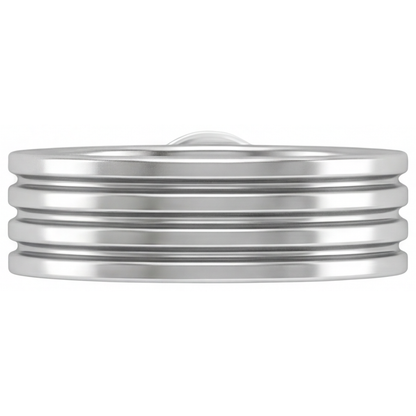 Diamond Mens Ring 1.50-ct 14K White Gold – profile view