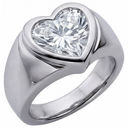 Diamond Mens Ring – front view