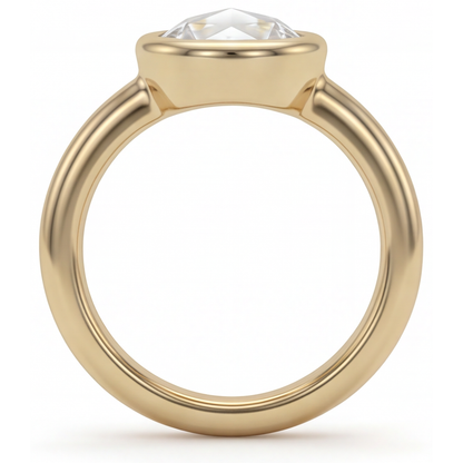 Fine Solitaire Engagement Ring 2.75 ct – top view