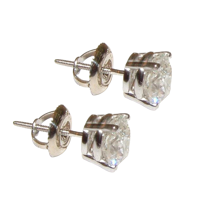 Natural Earth Mined Diamond Studs Earring G Vs1 1.5 Carats Stud Earring New