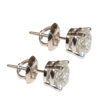 Natural Earth Mined Diamond Studs Earring G Vs1 1.5 Carats Stud Earring New