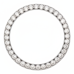Diamond Watch Bezel 1 Carat 28 mm To Fit Rolex Datejust Real Genuine Stainless Steel Round Pave