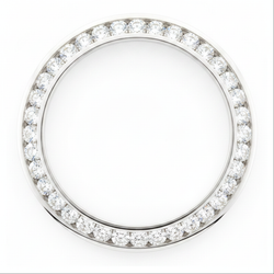 Diamond Watch Bezel 3 Carat 28 mm To Fit Rolex Datejust Genuine Natural Stainless Steel Round Channel