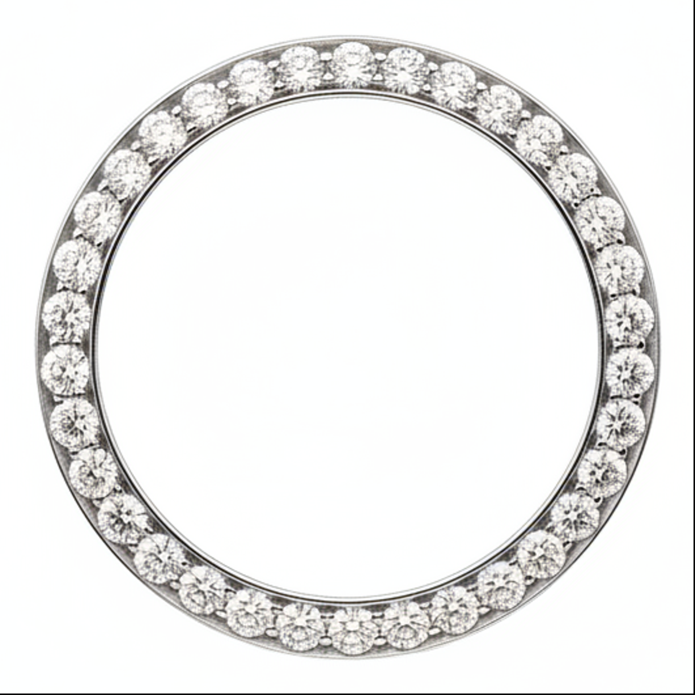 Diamond Watch Bezel 3 Carat 28 mm To Fit Rolex Datejust Natural Real Stainless Steel Round