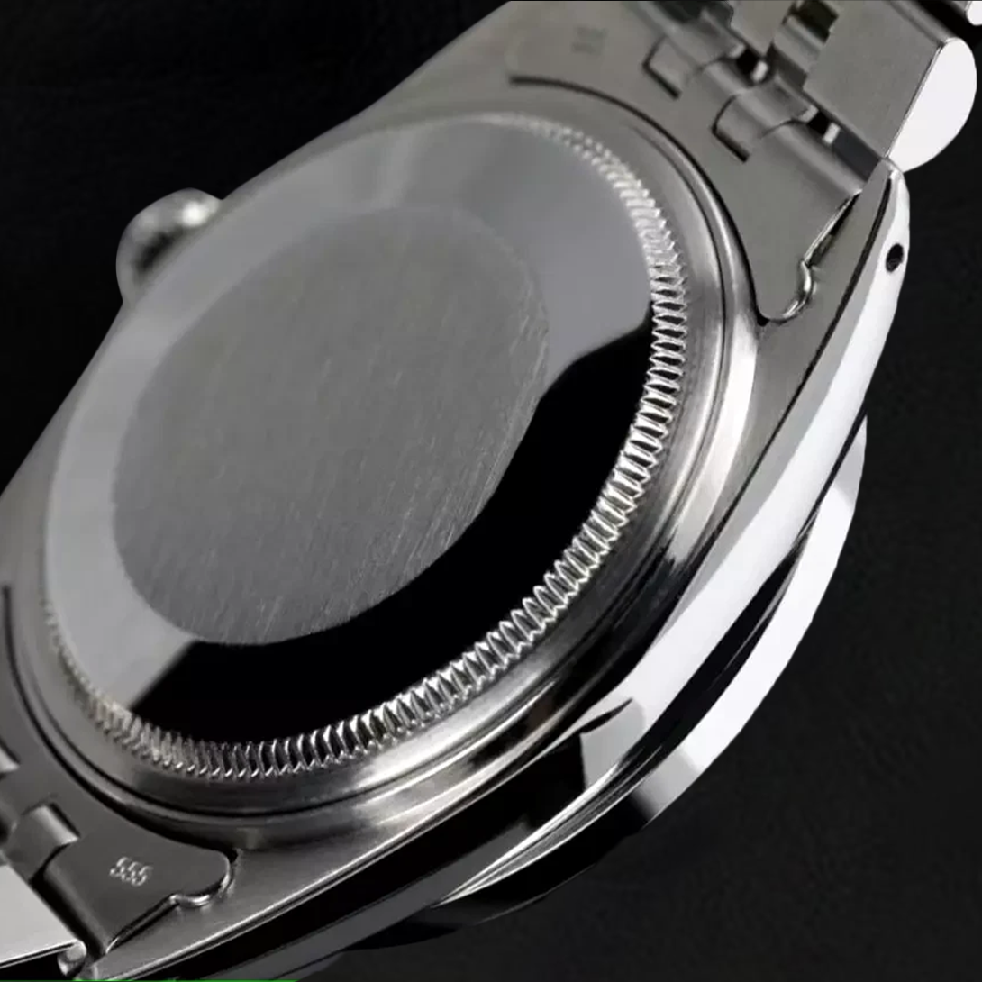 Dj Watch Custom Blue Diamond Dial Bezel Rolex Jubilee Bracelet Ss QUICK SET