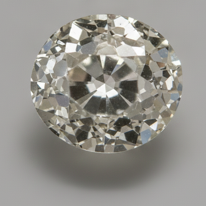 Earth Mined Old Mine Round Cut H VS1 6 Carat Loose Diamond Natural