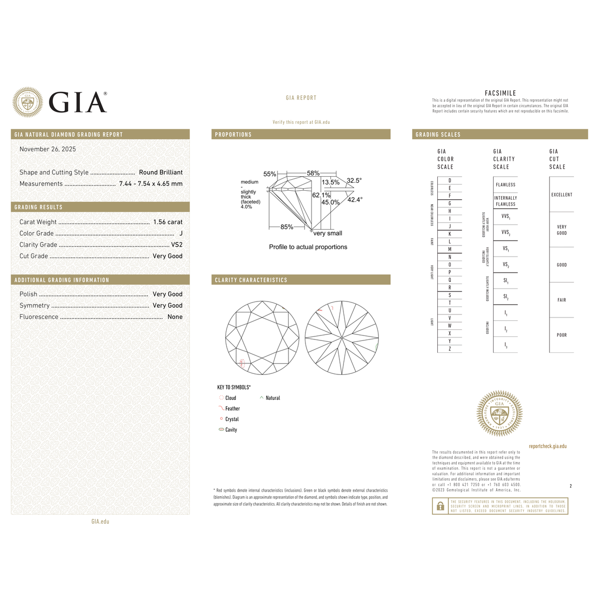 GIA Certificate 2