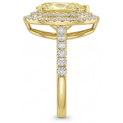High-End Fine Jewelry Ring 2 ct – back view