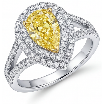 Sophisticated Halo Ring 1.50 ct – main view