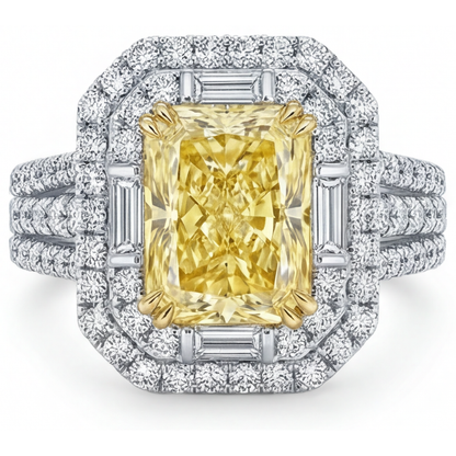 Timeless Halo Setting Ring 2.5 ct – main view