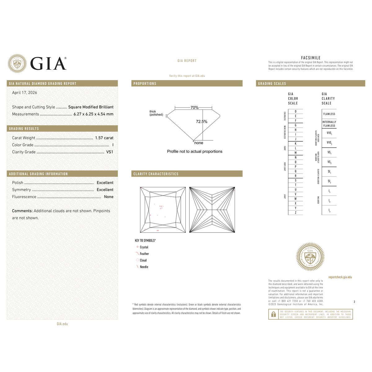 GIA Certificate 2
