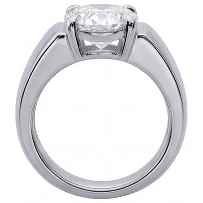 Timeless Fine Diamond Gentleman's Ring 4 ct – back view