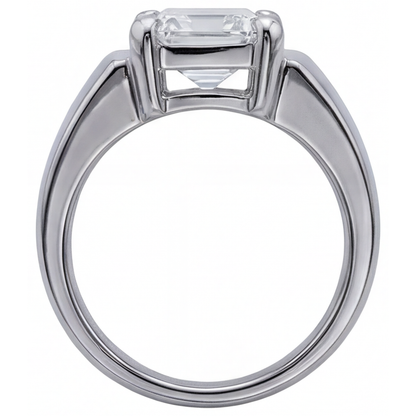 Radiant Men's Ring 4 ct – top view