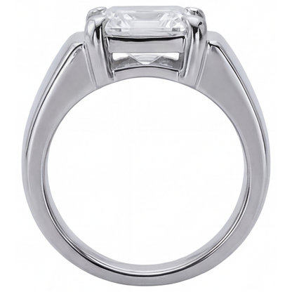 Premium Fine Diamond Men's Ring 5 ct – profile view