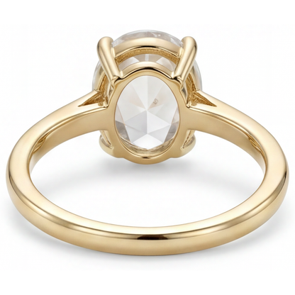 Earth-Mined Fine Diamond Ring – top view