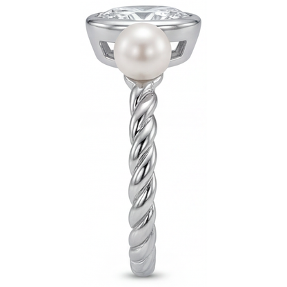 Designer Fine Diamond Single Stone Ring 1.50 ct – profile view