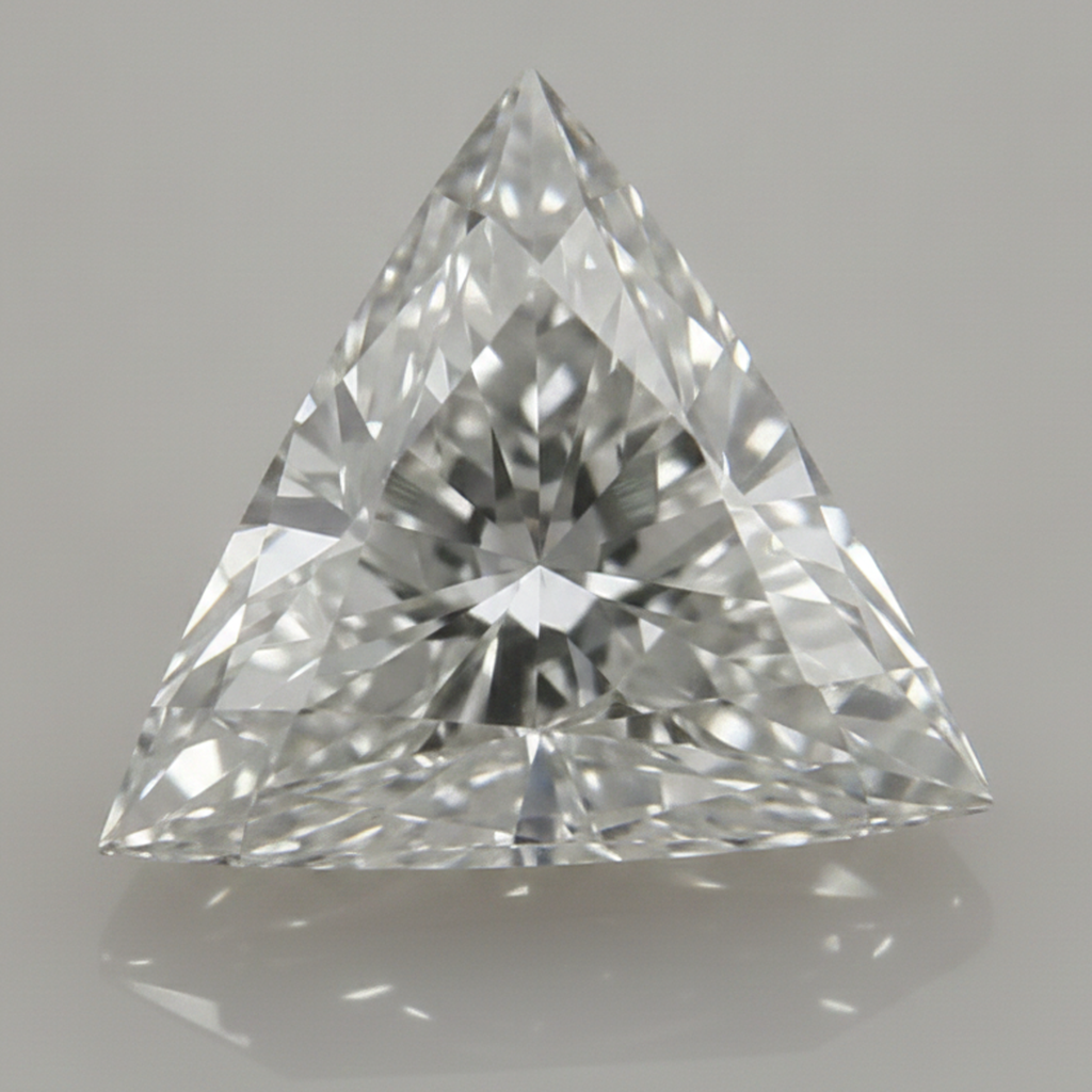 Genuine F VS1 4 Carat Trillion Cut Natural Loose Diamond Earth Mined
