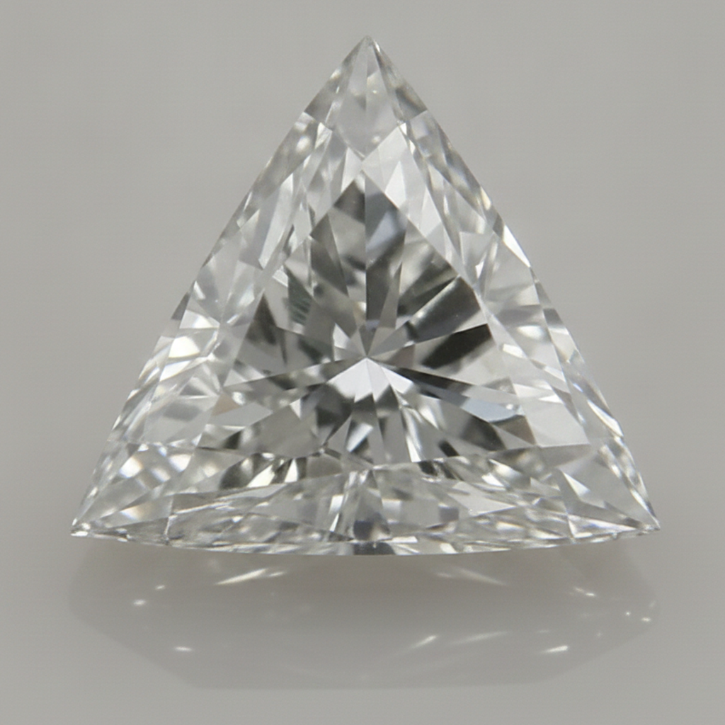 Genuine F VS1 4 Carat Trillion Cut Natural Loose Diamond Earth Mined