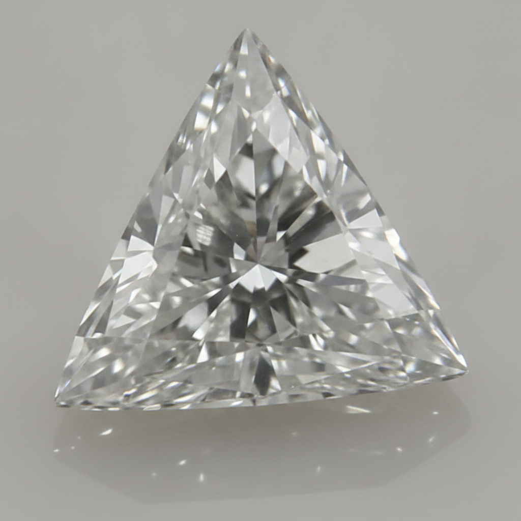 Genuine F VS1 4 Carat Trillion Cut Natural Loose Diamond Earth Mined