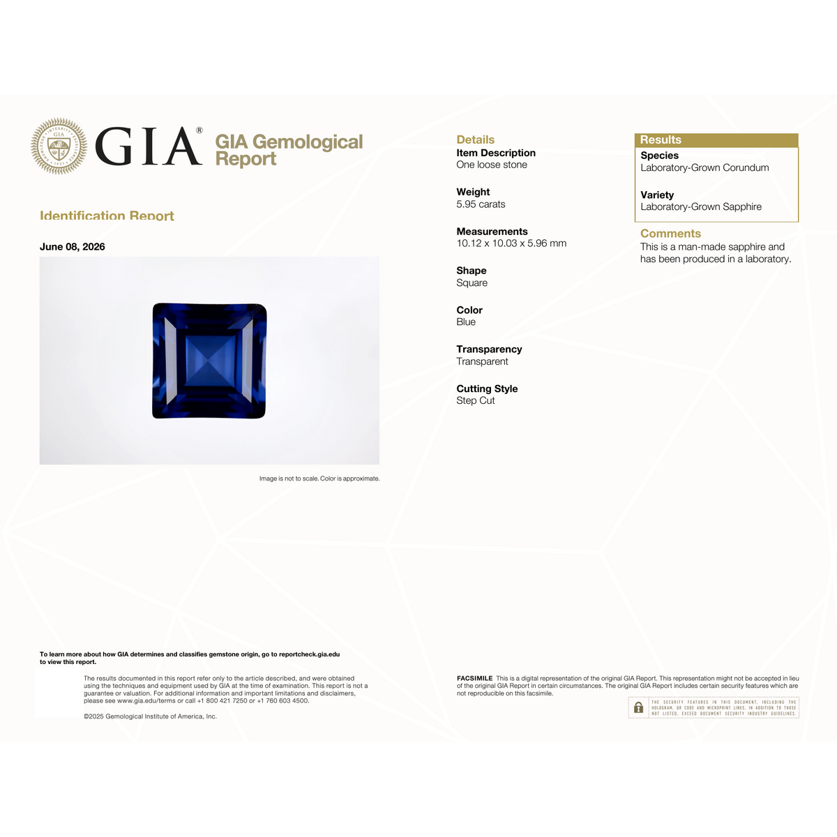 GIA Certificate
