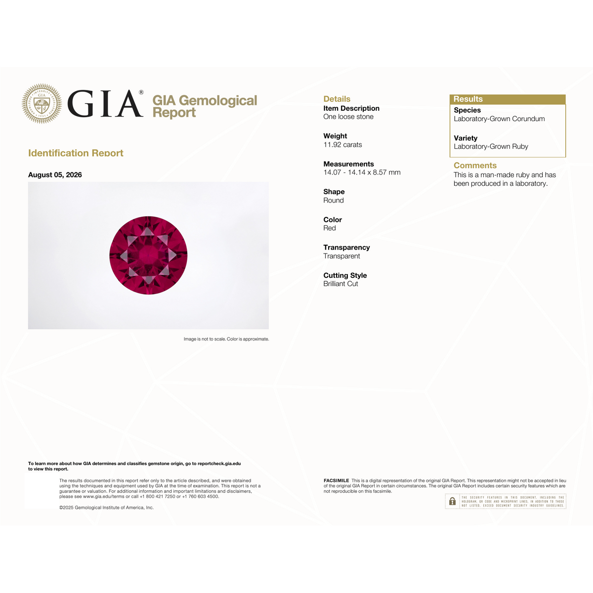 GIA Certificate