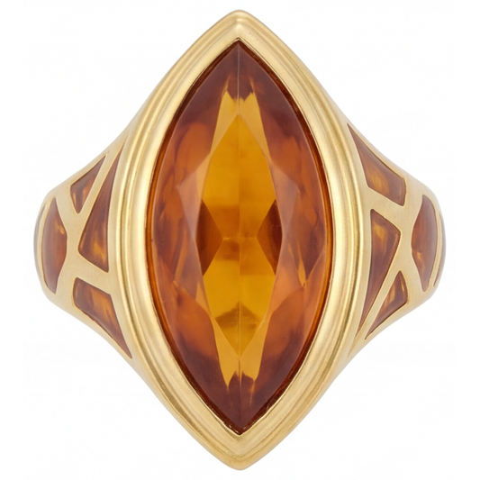 Gemstone Ring 14K Yellow Gold with Golden Citrine – main view