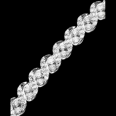 Gorgeous Round Lab Grown Diamond Bracelet White Gold Jewelry New 10 Ct