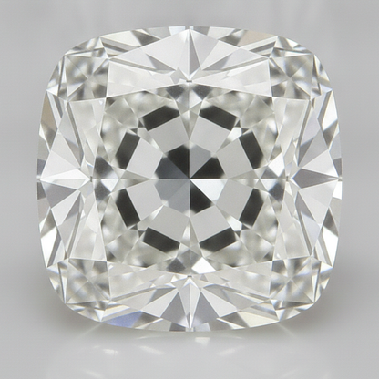 H VS1 4 Carat Authentic Old Mine Cushion Cut Natural Loose Diamond