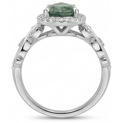 Custom Precious Stone Ring 3 ct – profile view